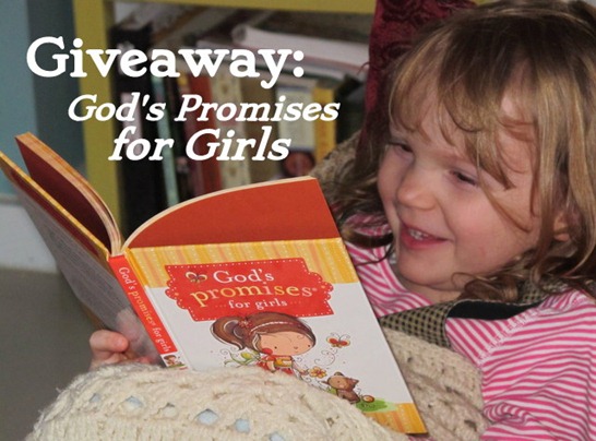 It's a #giveaway for "God's Promises for Girls" from @TommyNelson!