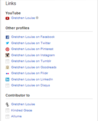 Google+ profile Links