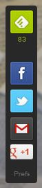 Feedly Mini Toolbar