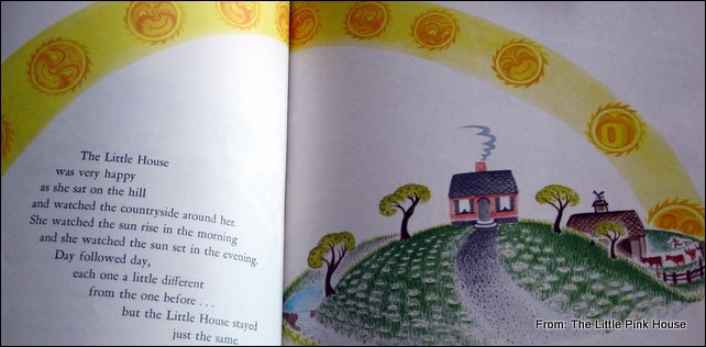 pages from The Little House illustrated by Virginia Lee Burton