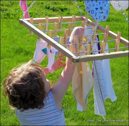 hanging out the laundry