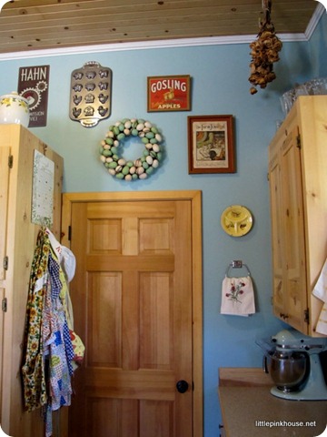 the corner of our kitchen where the aprons abide