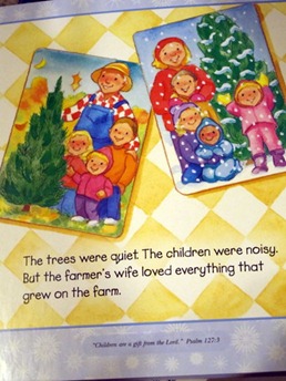 "The trees were quiet. The children were noisy..."