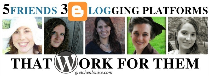 5 Friends, 3 Blogging Platforms That Work for Them https://gretchenlouise.com/?p=6511 via @GretLouise