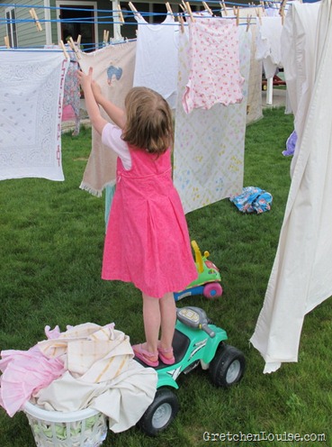 there's more than one way to reach the clothesline