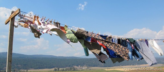 windy clothesline