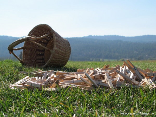 clothespin basket