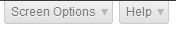 Screen Options & Help
