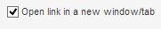 Open link in a new window/tab