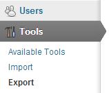 Tools, Export