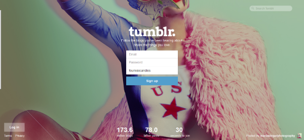 Tumblr Signup