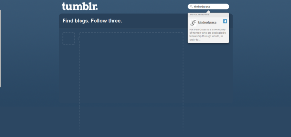 Log in, Tumblr