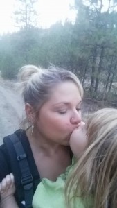 babywearing kisses with Fit2B Mama