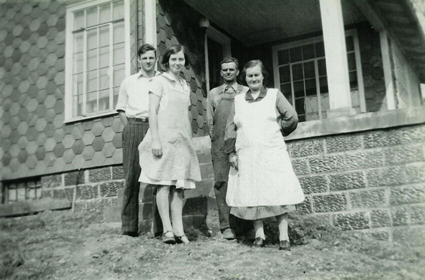 Herbert and Alma with Alma's parents Sam and Marie (1929)