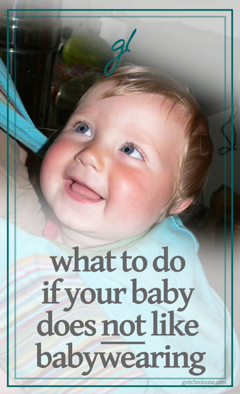 what to do if your baby does not like babywearing