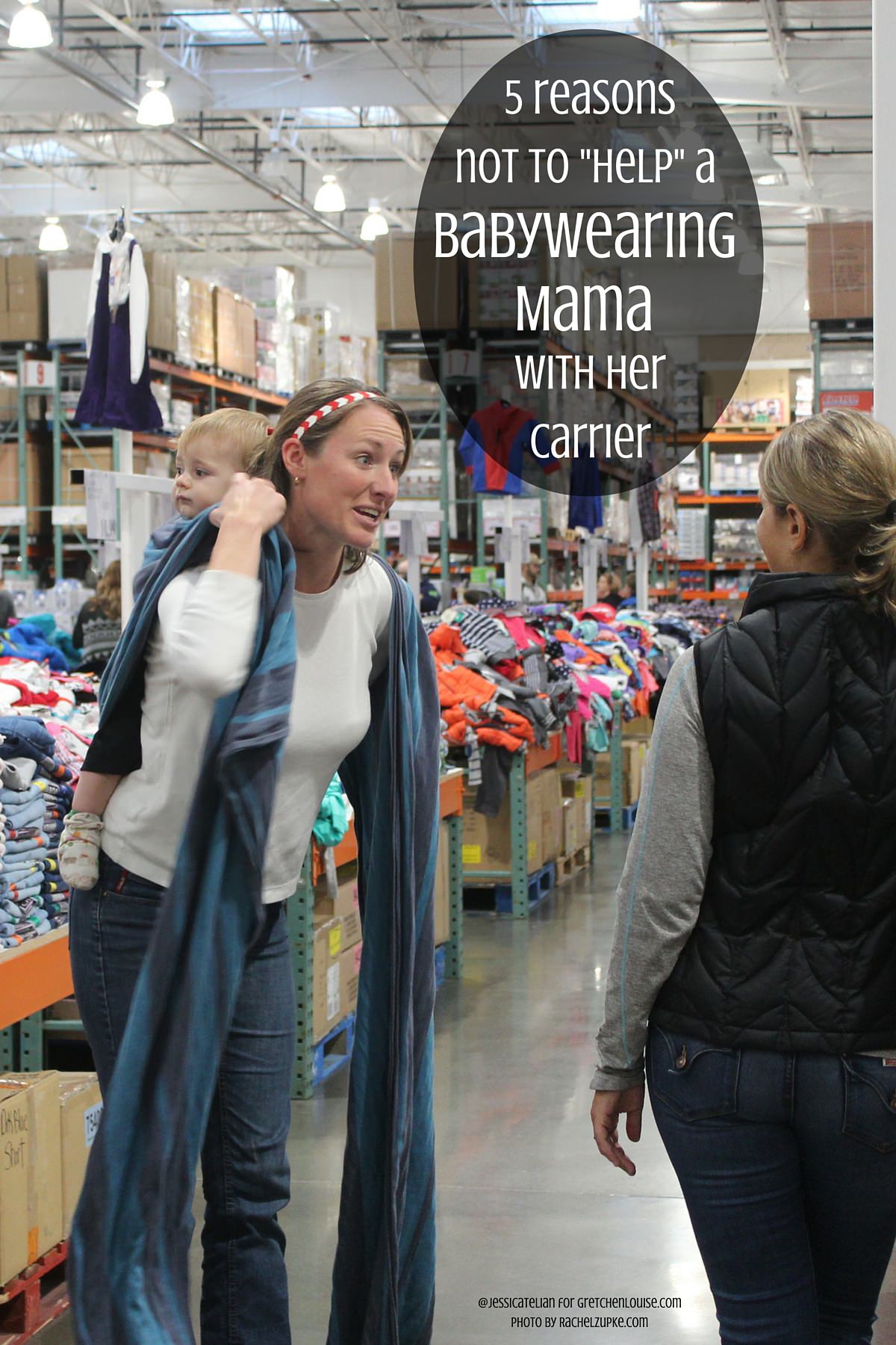 Here's why you should never try to "help" a babywearing mama with her carrier.