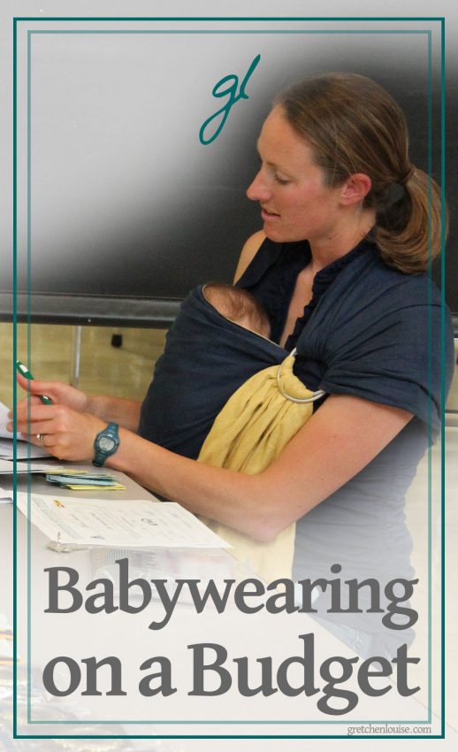 Babywearing can be expensive. But it doesn’t have to break the bank. If you have entered every giveaway for every brand of carrier, and have finally given up on winning one for free, here are some suggestions on how to babywear on a budget.