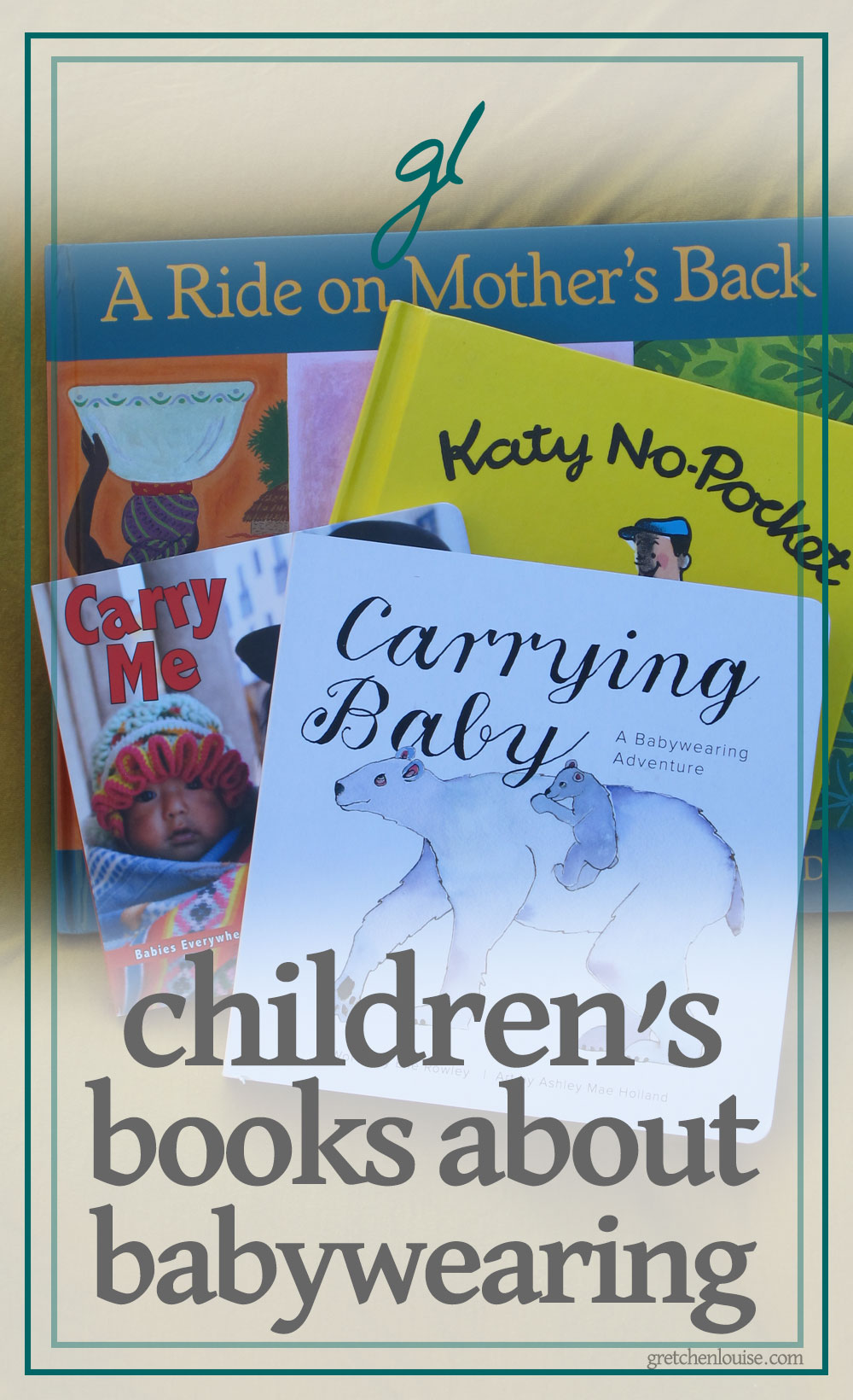 We can help guide their ideas and interests by the books we read to them. We can expand their horizons and inspire their education by the books we put in their hands. But we can also choose books for the purpose of fostering precious memories, more than just those surrounding story time together. Sometimes, we read stories to show them the importance we place on the things in those stories.

And these children's books about babywearing are on our coffee table for just such a purpose. via @GretLouise