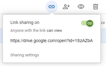 how to make a google drive link public