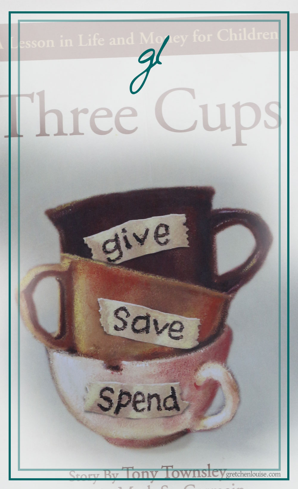A great read-loud about money and finances, Three Cups is a children's book that simply and clearly depicting the long-term benefits of giving, saving, and spending. via @GretLouise